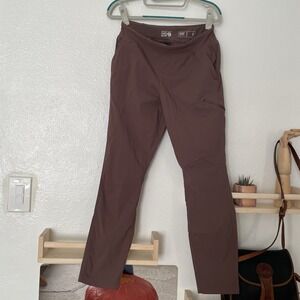 Mountain Hardwear Pants Womens Small Bourbon Brown Dynama Pull On Ankle Hiking‎